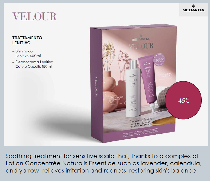 PROMO: Medavita Velour Bundle Shampoo 400ml + Hair &amp; Scalp Cream 150ml - Kit 