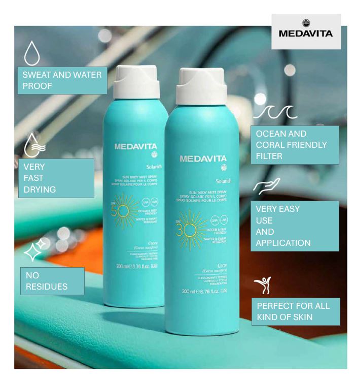 Medavita Solarich Sun Body Mist Spray SPF 200ml