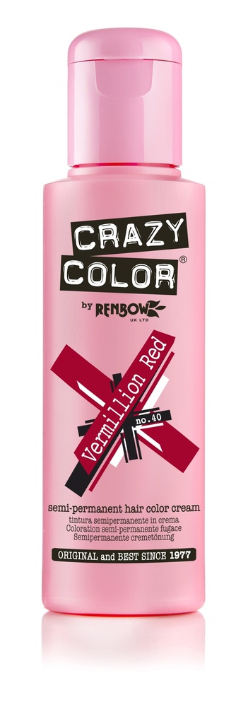Crazy Color 40 Vermillion Red