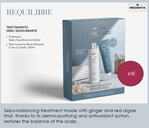 [301093] PROMO: Medavita Requilibre Bundle Shampoo 400ml + Hair & Scalp Cream 150ml - Kit  